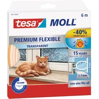 Tesa Premium Flexible Silikondichtung 6 m transparent