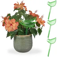 Relaxdays Bewässerungskugeln 4er Set, automatische Wasserabgabe, Durstkugel in Vogel-Form,