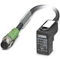 Phoenix Contact 1435467 Sensor-/Aktor-Steckverbinder, konfektioniert M12 Stecker, gerade, Stecker,