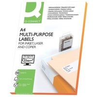 Q-Connect Q-Connect® Universaletikett, 105x148,5mm, 400 Stück weiß
