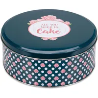 Städter 710085 All you need is Cake Gebäckdose, Weißblech