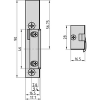 BASI Elektro-Türöffner - ET 93 - mit Mechanische Entriegelung