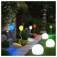 ETC Shop Solarleuchte Set inkl. Ballon 5 St. +