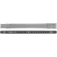 Bmi Gliedermaßstab Alu 2mx14mm schwarz