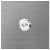 Mocavi Ring 515 Klingelschild aus V4A-Edelstahl, quadratisch (8,5 cm),