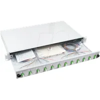 EFB Spleißbox LC 50/125μ a.,OM3 12 / Pigtails/6 Kuppl.