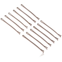 Prym Baronesse Haarklemmen 6,5 cm 12er-Pack Braun