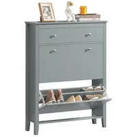 SoBuy Schuhkipper 80 x 108 x 25 cm grau