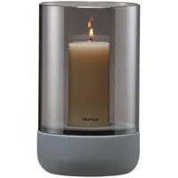 BLOMUS Windlicht Calma Stein, Marmor, Granit Grau Dunkelgrau M