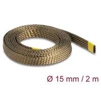 DeLock 20888 20888 Geflechtschlauch Braun 2m 1St.