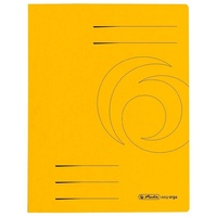 Herlitz Schnellhefter Quality Karton gelb DIN A4