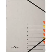 Pagna Ordnungsmappe Easy Grey 7 Fächer grau orange
