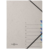 Pagna Ordnungsmappe Easy Grey 7 Fächer grau