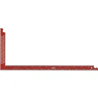 Sola Zimmermannswinkel ZWCA mit Anreißlöcher Schienenlänge 600 mm, rot,