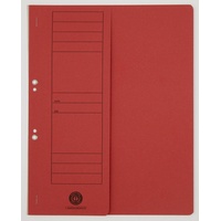 Kompatible Ware Ösenhefter Karton rot DIN A4, halber Deckel,