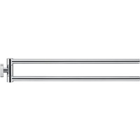 Duravit Handtuchhalter Karree zweiarmig, chrom