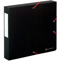 Exacompta Archivbox 50811E, A4, schwarz, Karton 3130630508113 Exacompta