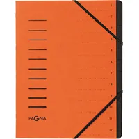 Pagna Ordnungsmappe 12 Fächer orange