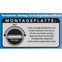 Primaster Teleskop-Handtuchstange Edelstahl verchromt Classic Cube