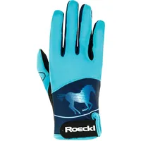 Roeckl Sports Reithandschuh Kansas, Kids Sommer Handschuh, Türkis 3