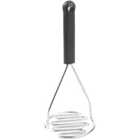 HENDI Kartoffelstampfer, Gemüsestampfer, Geschirrspülmaschinengeeignet, 95x(H)230mm, Edelstahl/Polypropylen