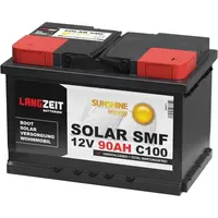 LANGZEIT Batterien Langzeit Solarbatterie SMF 90Ah 12V 19 cm