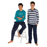 LE JOGGER Pyjama, (4 tlg., 2 Stück), in langer