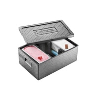 Thermohauser EPP-Thermobox Eiscreme schwarz, mit Deckel, 41 L,