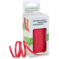 Präsent Geschenkband COTTONFIELD matt rot 5,0 mm x 100,0