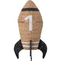 Bloomingville Aufbewahrungskorb Cosmina aus Seegras mit Deckel 40 x