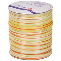 Präsent Geschenkband Raffia matt gelb/orange/grün 3,0 mm x 50,0