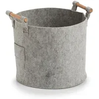 Zeller Aufbewahrungskorb grau 31,5 x 28 x 31,5 cm