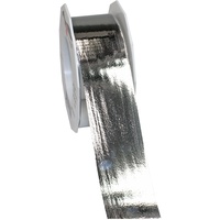 Präsent C.E. Pattberg Mexico Geschenkband metallic Silber, 25 m