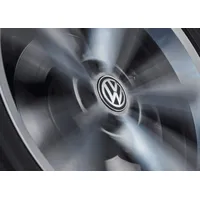 Volkswagen 000071213C Nabenkappe für LM-Felge, dynamisch, mit stehendem Logo