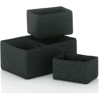 Kela Korb-Set Rimossa, 5-teilig, unterschiedliche Größen, PP-Kunststoff, schwarz,