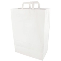 Papstar 50 PAPSTAR Papier-Tragetaschen weiß 32,0 x 44,0 cm