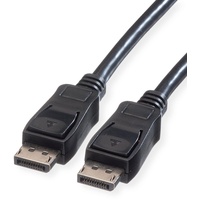 Value DisplayPort Kabel, DP ST - ST, schwarz, 7,5