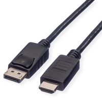 Roline DisplayPort Kabel DP - HDTV, ST/ST, schwarz, 1