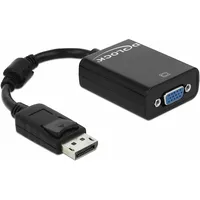 DeLock Adapter Displayport VGA Buchse schwarz