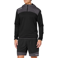 Kempa Emotion 2.0 1/4-Zip Hoodie schwarz/anthrazit 140