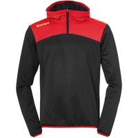 Kempa Emotion 2.0 1/4-Zip Hoodie schwarz/rot/gelb S