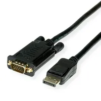Value Kabel DisplayPort-VGA, DP ST - VGA ST, schwarz,