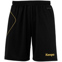 Kempa Curve Handballshorts Kinder schwarz/gold 116