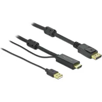 DeLock HDMI zu DisplayPort Kabel 4K 30 Hz 2