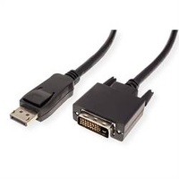 Value DisplayPort Kabel DP ST - DVI-D ST, schwarz,