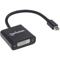 Manhattan 152549 Mini-DisplayPort auf DVI-I-Adapter, Mini-DisplayPort-Stecker auf DVI-I Dual-Link-Buchse,