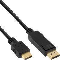 InLine InLine® DisplayPort zu HDMI Konverter Kabel, schwarz, 10m