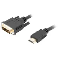 LANBERG CA-HDDV-10CC-0018-BK HDMI Typ A (Standard), DVI-D, Schwarz (CA-HDDV-10CC-0018-BK)