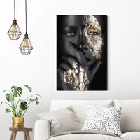 Reinders! Wandbild »Goldene Hand«, goldfarben
