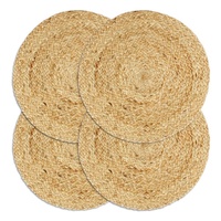 VidaXL Tischsets 4 Stk. Natur 38 cm Rund Jute